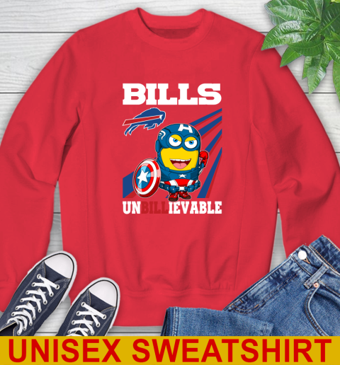 NFL Football Buffalo Bills Captain America Marvel Avengers Minion Shirt Sweatshirt 12