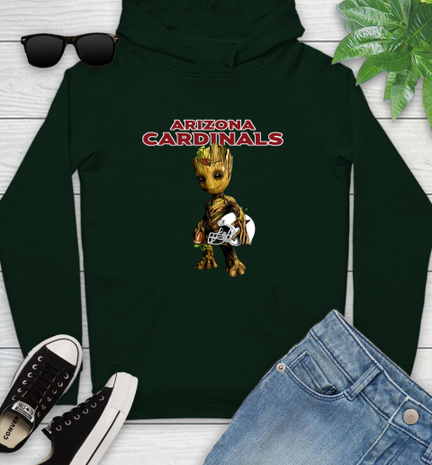 Arizona Cardinals NFL Football Groot Marvel Guardians Of The Galaxy Youth Hoodie 13
