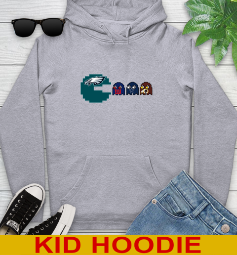 Philadelphia Eagles NFL Football Pac Man Champion Youth Hoodie 6