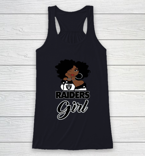 Oakland Raiders Girl NFL Racerback Tank - Image 9