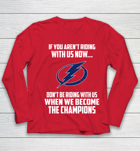 NHL Tampa Bay Lightning Hockey We Become The Champions Youth Long Sleeve 8