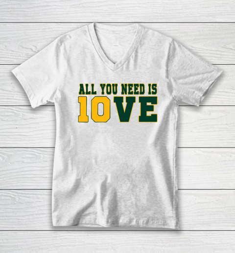 All You Need Is 10ve Love Funny V-Neck T-Shirt