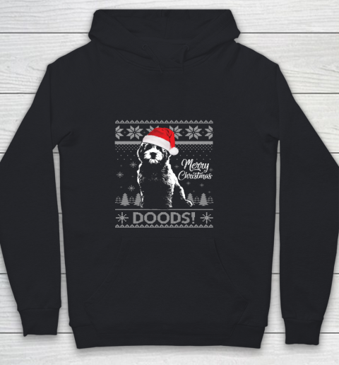 Merry Christmas Goldendoodle Santa Ugly Sweater Xmas Gift Youth Hoodie