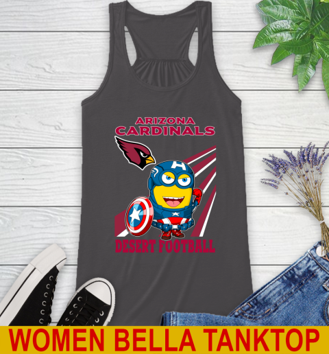 NFL Football Arizona Cardinals Captain America Marvel Avengers Minion Shirt Racerback Tank 10