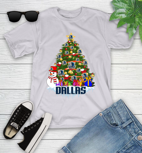 Dallas Mavericks Merry Christmas NBA Basketball Sports Youth T-Shirt 4