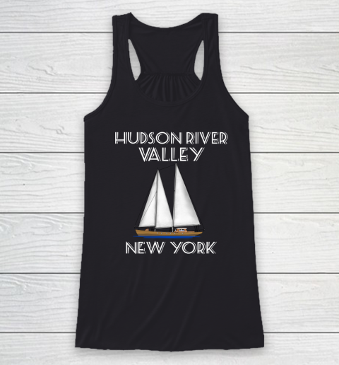 Sailing Hudson River Valley New York Racerback Tank