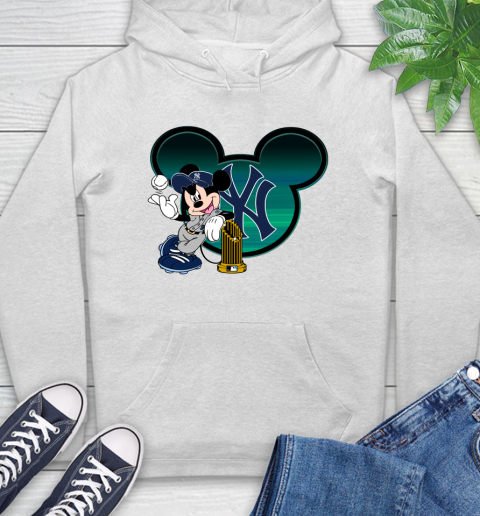 MLB New York Yankees The Commissioner's Trophy Mickey Mouse Disney Hoodie