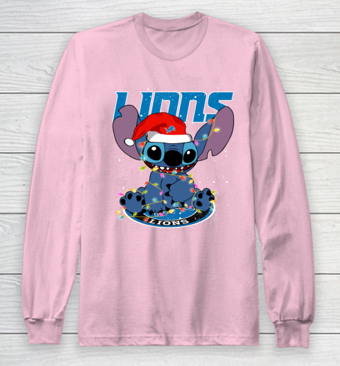 Detroit Lions NFL Football noel stitch Christmas Long Sleeve T-Shirt 6