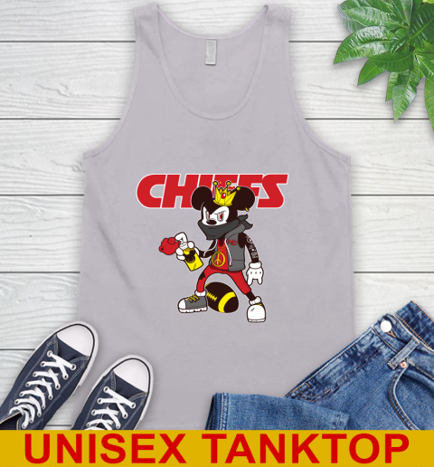 Kansas City Chiefs NFL Football Mickey Peace Sign Sports Tank Top 4