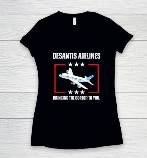 DeSantis Airlines Women's V-Neck T-Shirt