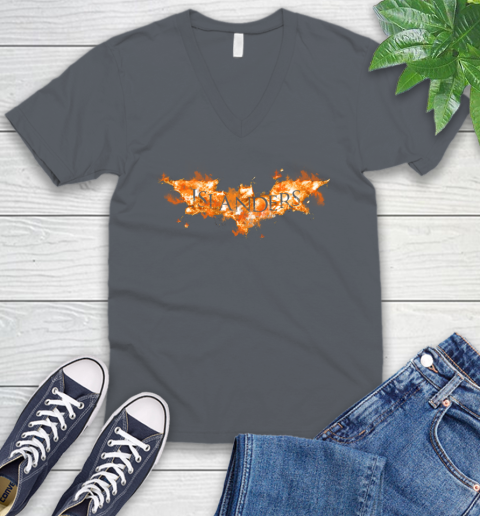 NHL New York Islanders Batman Logo DC Hockey Sports Shirts V-Neck T-Shirt 4