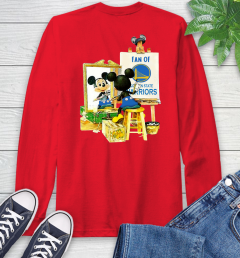 NBA Basketball Golden State Warriors Mickey Drawing Shirt 65