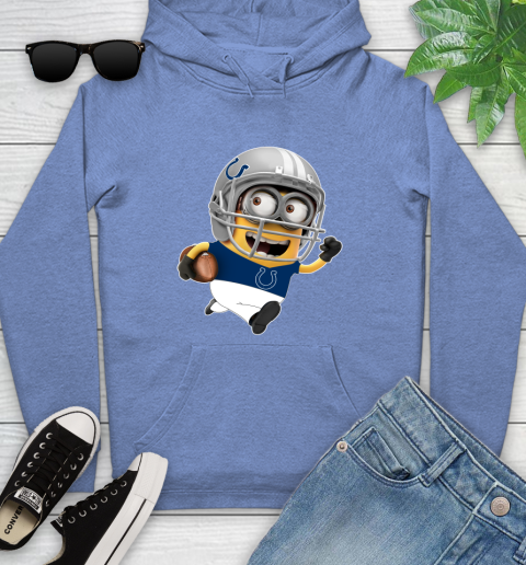 NFL Indianapolis Colts Minions Disney Football Sports Youth Hoodie 12