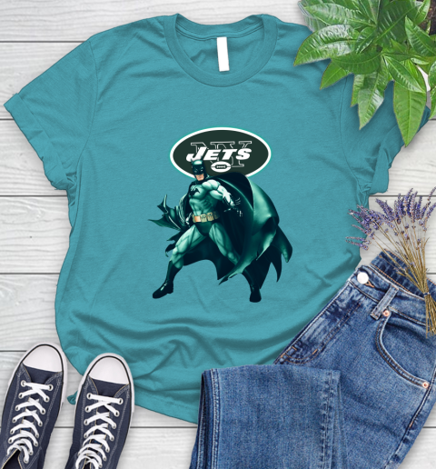 NFL Batman Football Sports New York Jets Women's T-Shirt 12