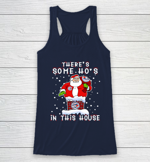 Toronto Blue Jays Christmas There Is Some Hos In This House Santa Stuck In The Chimney MLB Racerback Tank 8