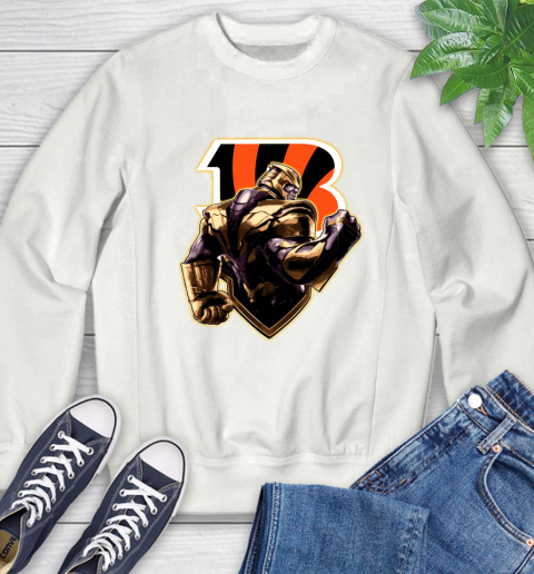 NFL Thanos Avengers Endgame Football Sports Cincinnati Bengals Sweatshirt