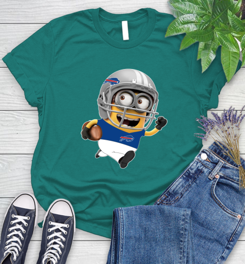 NFL Buffalo Bills Minions Disney Football Sports Women's T-Shirt 12