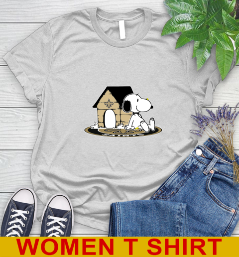 NFL Football New Orleans Saints Snoopy The Peanuts Movie Shirt Women's T-Shirt