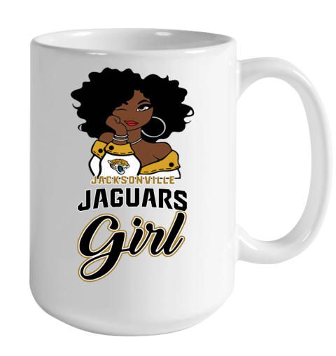 Jacksonville Jaguars Girl NFL Color Changing Mug 15oz 2