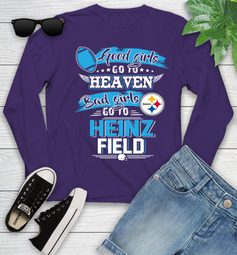 Pittsburgh Steelers NFL Bad Girls Go To Heinz Field Shirt Youth Long Sleeve 4