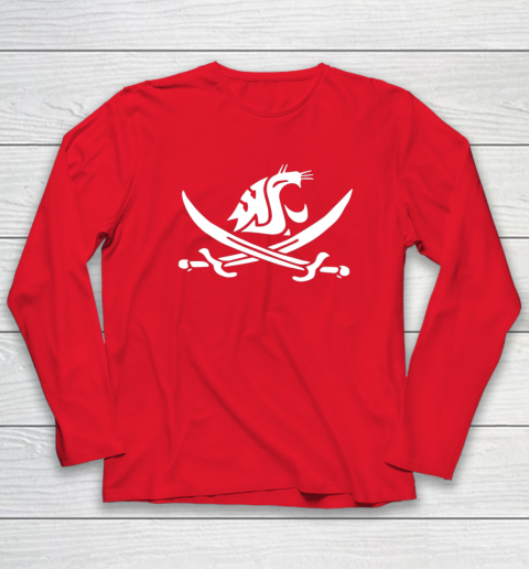 WSU Pirate Shirt Mike Leach WSU Pirate Sword Long Sleeve T-Shirt 6