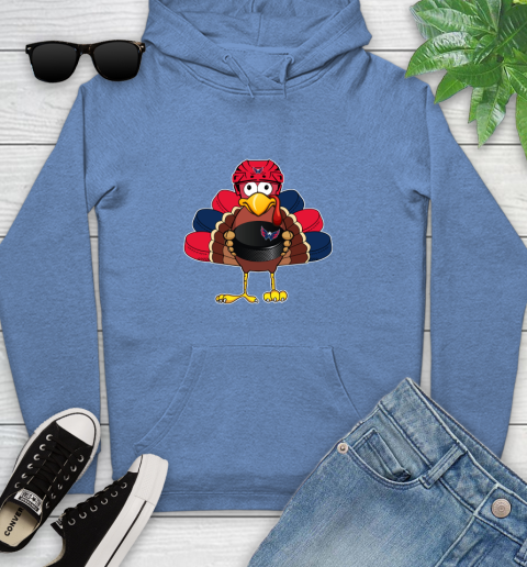Washington Capitals Turkey Thanksgiving Day Youth Hoodie 12