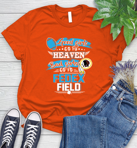 Washington Redskins NFL Bad Girls Go To Fedex Field Shirt Women's T-Shirt 3