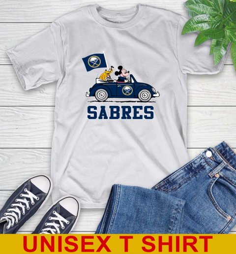NHL Hockey Buffalo Sabres Pluto Mickey Driving Disney Shirt T-Shirt 12