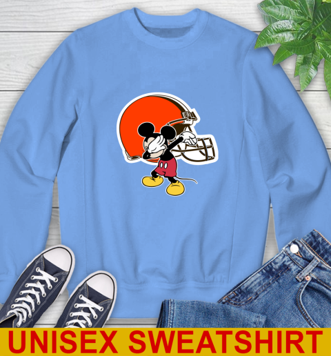 Cleveland Browns NFL Football Dabbing Mickey Disney Sports Sweatshirt 11