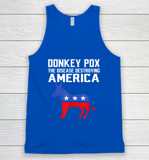 Donkey Pox The Disease Destroying America Funny Anti Biden Tank Top 3