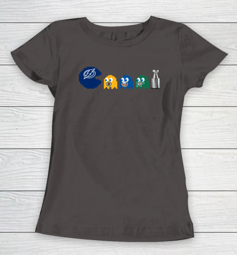 Tampa Bay Lightning x Pacman Create History For Stanley Cup Women's T-Shirt 8