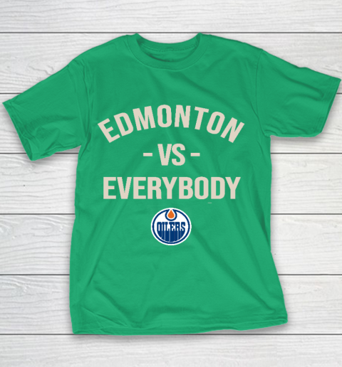 Edmonton Oilers Vs Everybody Youth T-Shirt 3