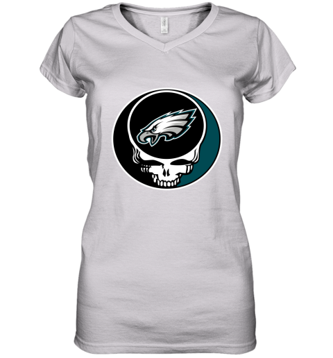Philadelphia Eagles NFL Women's Gray Cropped Throwback Logo