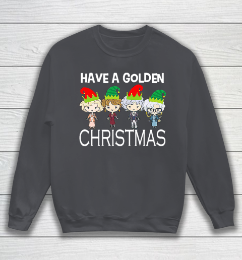 Golden Girls Lovers Gift T shirt Have A Golden Christmas Vintage Sweatshirt 4
