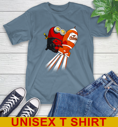 MLB Baseball Baltimore Orioles Deadpool Minion Marvel Shirt T-Shirt 8