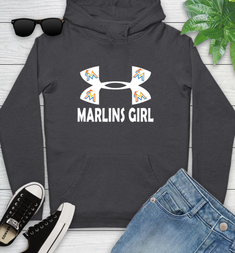 MLB Miami Marlins Under Armour Baseball Sports Youth Hoodie 8