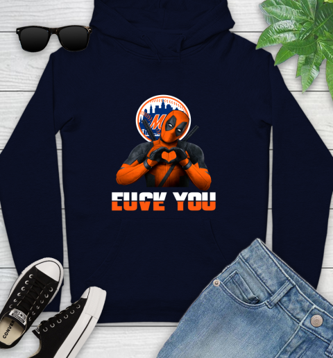 MLB New York Mets Deadpool Love You Fuck You Baseball Sports Youth Hoodie 4 MLB New York Mets Deadpool Love You Fuck You Baseball Sports Youth Hoodie - Image 4
