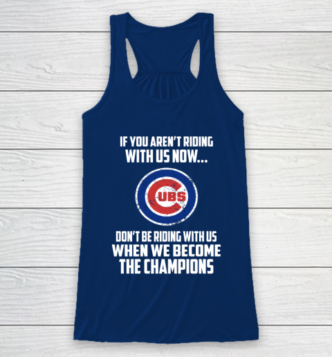 MLB Chicago Cubs Baseball We Become The Champions Racerback Tank 6