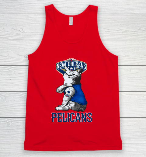 NBA Basketball My Cat Loves New Orleans Pelicans Tank Top 5