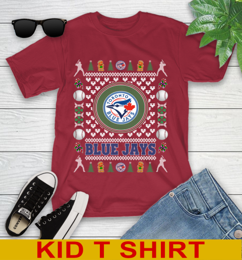 Toronto Blue Jays Merry Christmas MLB Baseball Loyal Fan Youth T-Shirt 12