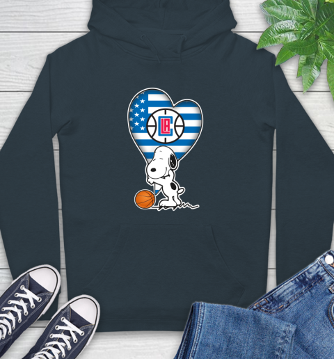 LA Clippers NBA Basketball The Peanuts Movie Adorable Snoopy Hoodie 7