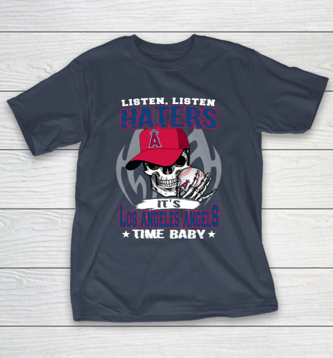 Listen Haters It is ANGELS Time Baby MLB T-Shirt 3
