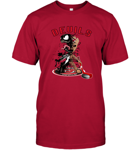 New Jersey Devils NHL Hockey Groot Marvel Guardians Of The Galaxy Youth T- Shirt