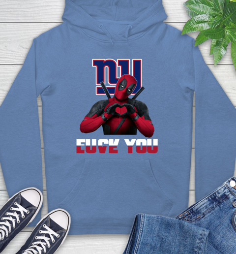 NHL New York Giants Deadpool Love You Fuck You Football Sports Hoodie 11