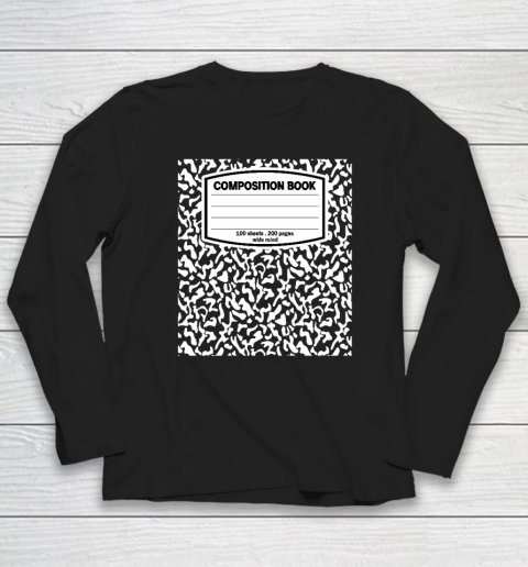 Composition Book Notebook Matching group Halloween Teacher Long Sleeve T-Shirt