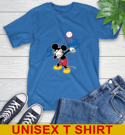 Los Angeles Dodgers MLB Baseball Dabbing Mickey Disney Sports T-Shirt 9