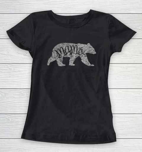 Womens Mama Bear Shirt Graphic Women's T-Shirt