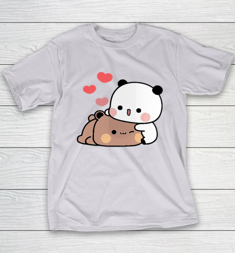 Panda Bear Hug Bubu Dudu Valentines Day's Youth T-Shirt 3