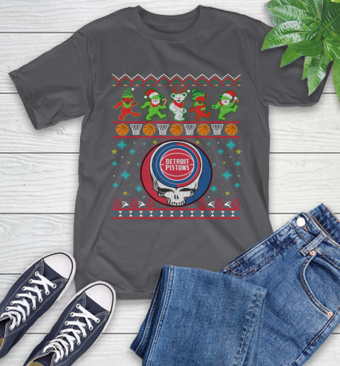 Christmas Ugly Nba Detroit Pistons Grateful Dead Rock Band Skull