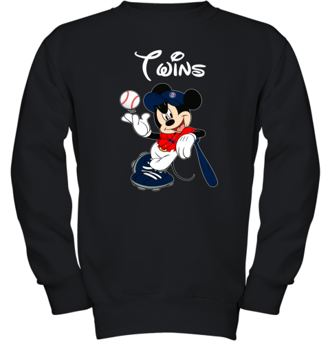Baseball Mickey Team Minnesota Twins Youth Sweatshirt